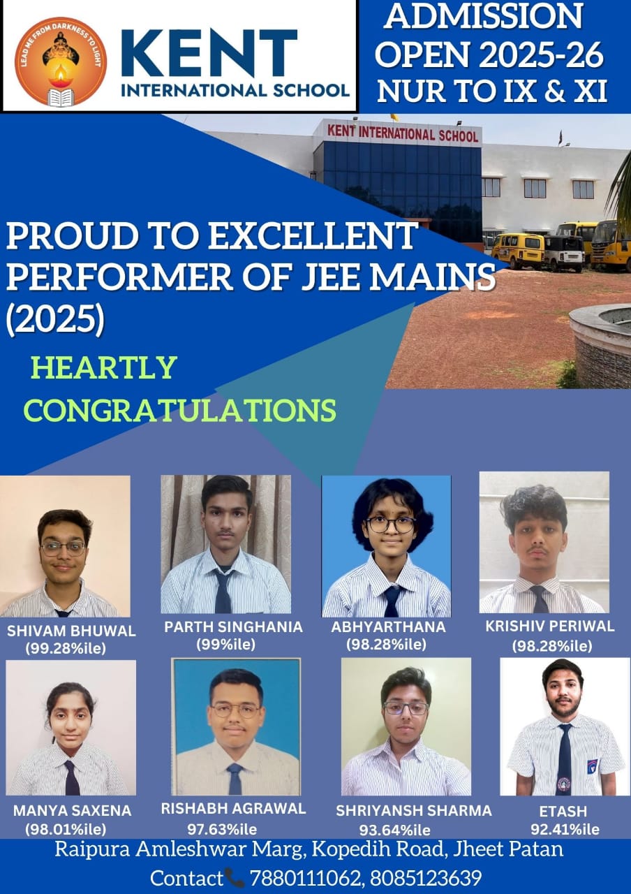 EXCELLENT PERFORMER OF JEE MAINS 2025